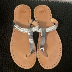Cute silver UGG sandals